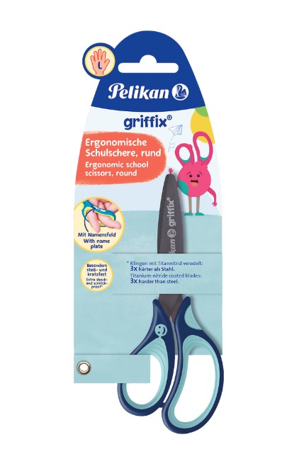 Nożyczki ergonomiczne Griffix nieb/czerw. L 803519 / 803533 Herlitz
